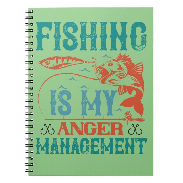 Carnet La pêche est ma gestion de colère (Devant)