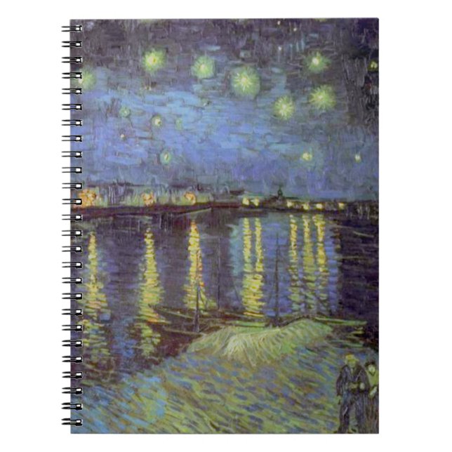 Carnet La peinture de la nuit étoilée de Van Gogh (Devant)