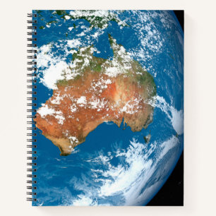 Carnet La Planète Terre Montre Des Nuages Sur L'Australie