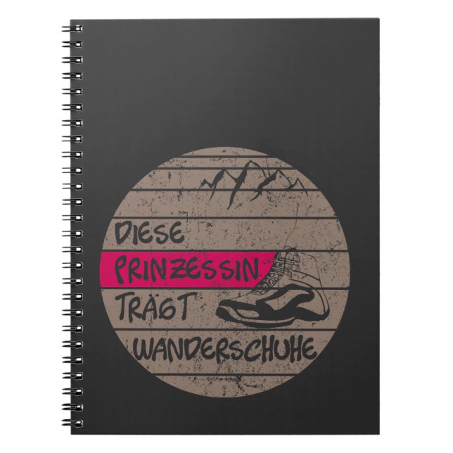 Carnet La princesse porte des chaussures de randonnée, le (Devant)