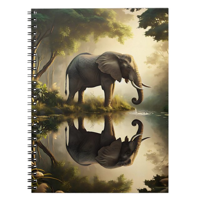 Carnet La réflexion d'un éléphant (Devant)