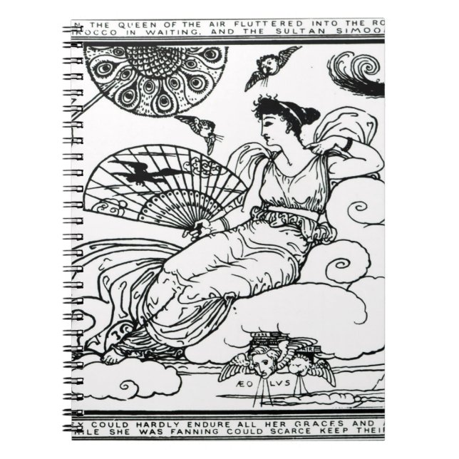 Carnet "La reine de l'air s'est précipitée dans la pièce (Devant)