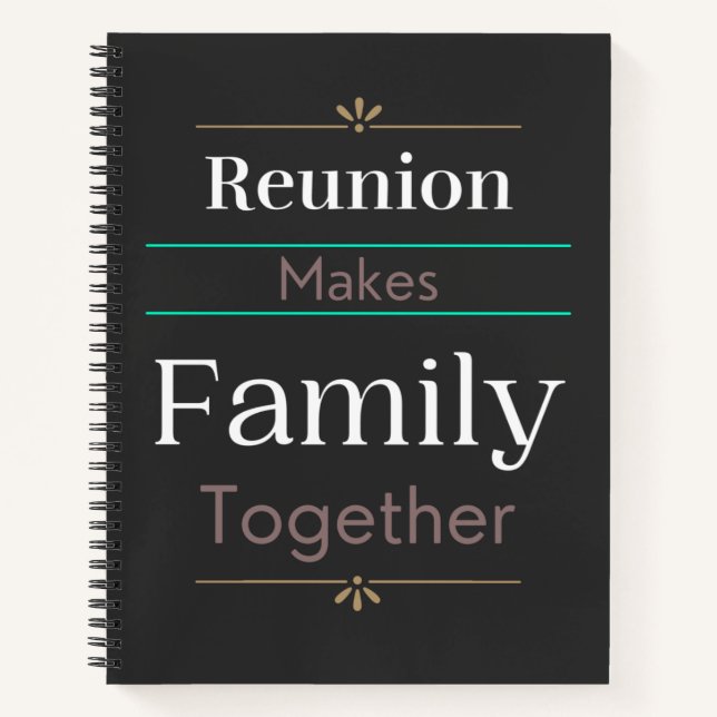 Carnet La Réunion Rassemble La Famille (Devant)