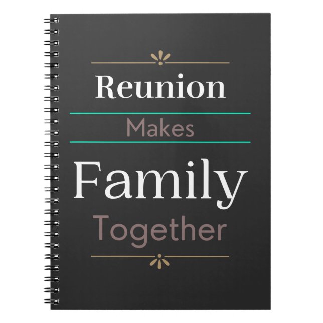Carnet La Réunion Rassemble La Famille (Devant)