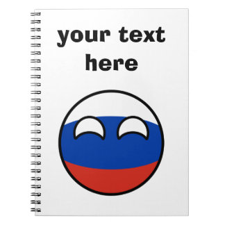 Carnet La Russie Geeky tendante drôle Countryball