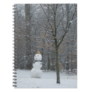 Carnet La scène de neige hivernale du voisin