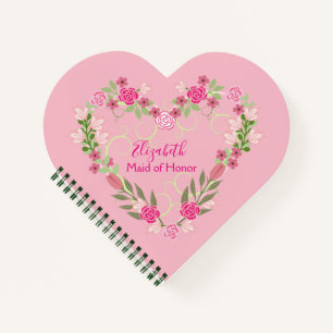 Carnet La servante d'honneur Mariage floral