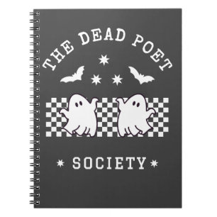 Carnet La Société des Poètes Morts Cute Ghost Halloween