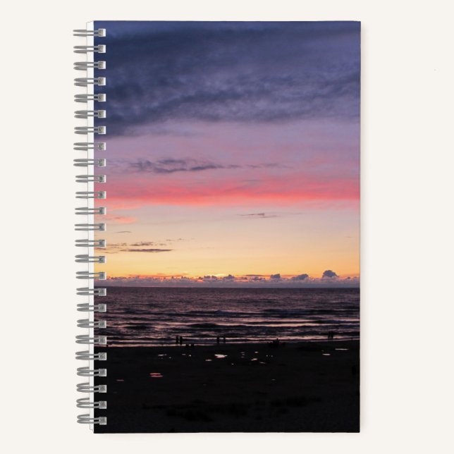 Carnet La spirale du coucher du soleil du lac Michigan (Recto)
