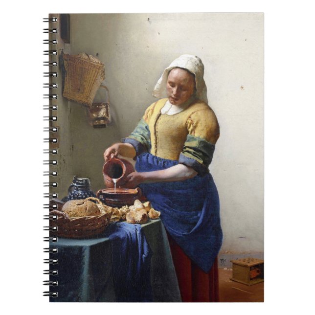 Carnet La trayeuse, c.1658-60 (huile sur la toile) (Devant)