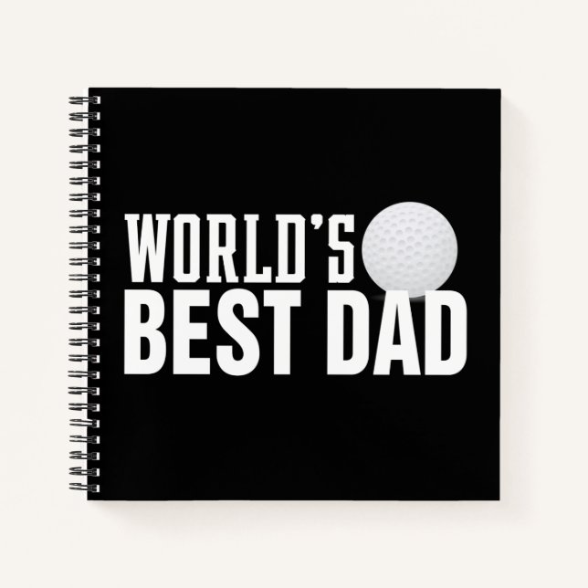 Carnet La Typographie du meilleur papa du monde Golf | Ca (Devant)
