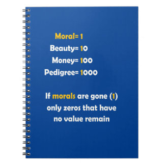 Carnet La valeur de la morale dans la vie