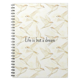 Carnet La vie des oiseaux romantiques n'est qu'un rêve