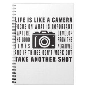 Carnet La Vie Des Photographes, C'Est Comme Une Photograp