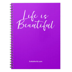 Carnet La Vie Est Belle Marque Purple Business Blog