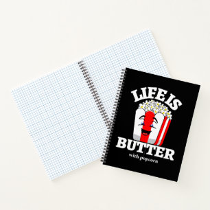 Carnet La vie est beurrée avec du pop-corn