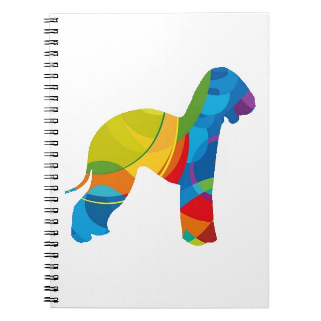 Carnet La vie est brillante avec Bedlington Terrier (Devant)