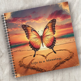 Carnet La vie est une plage de papillon