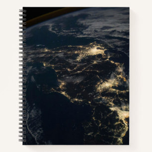 Carnet La Ville Éclairait Le Japon La Nuit.