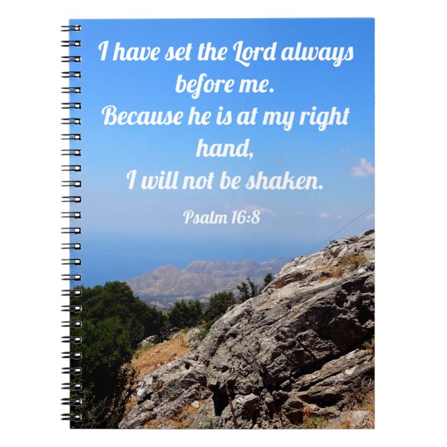 Carnet La vision de Dieu Bible chrétienne Verse (Devant)