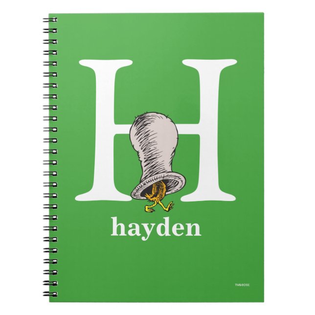 Carnet L'ABC de Dr Seuss: Lettre H - Blanc | Ajoutez votr (Devant)