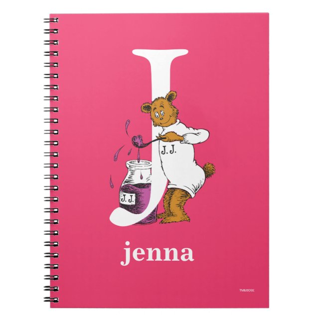 Carnet L'ABC de Dr Seuss : Lettre J - Blanc | Ajoutez vot (Devant)