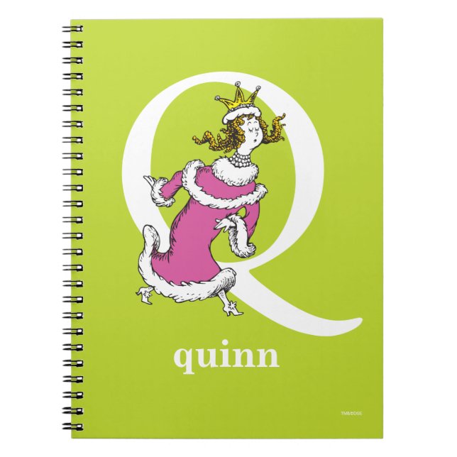 Carnet L'ABC de Dr Seuss : Lettre Q - Blanc | Ajoutez vot (Devant)