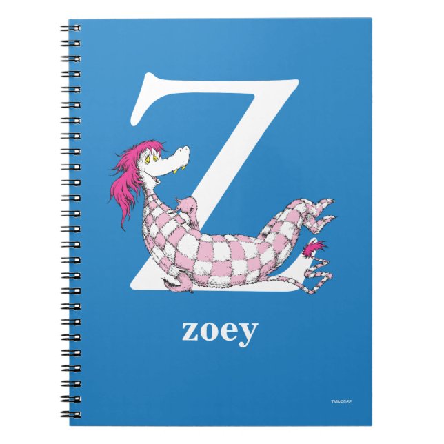 Carnet L'ABC de Dr Seuss : Lettre Z - Blanc | Ajoutez vot (Devant)