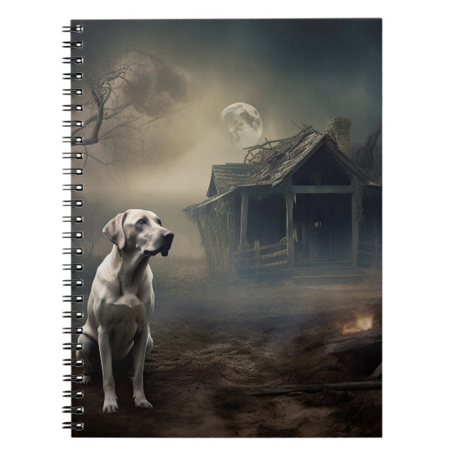 Carnet Labrador Halloween Épouvantable (Devant)