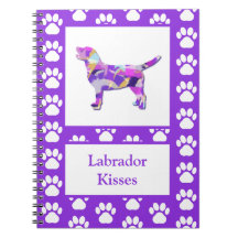 Labrador Retriever Chien Silhouette Paw Purple PY&
