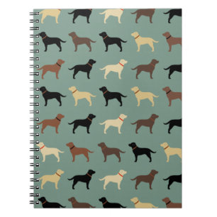 Carnet Labrador Retriever Chien Silhouettes Laboratoires 