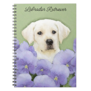 Carnet Labrador Retriever Puppy Painting Original Dog Art