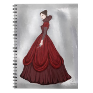 Carnet Lady In Red Poster plus grande carte postale Jouer