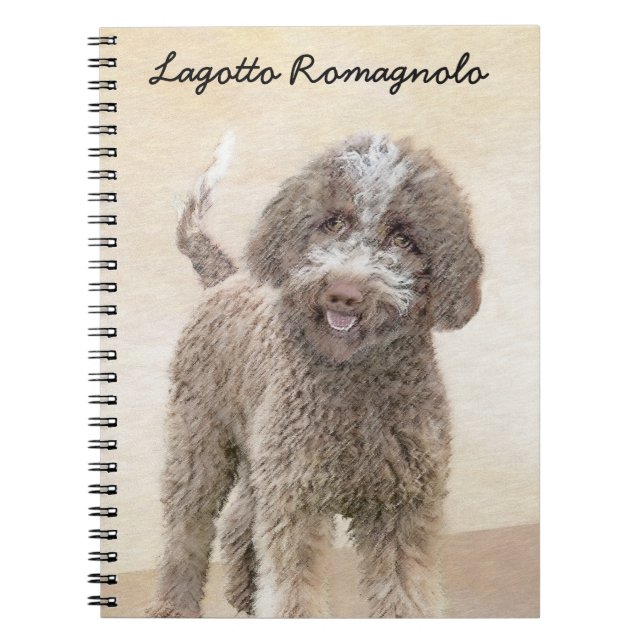 Carnet Lagotto Romagnolo Peinture - Cute Original Chien A (Devant)