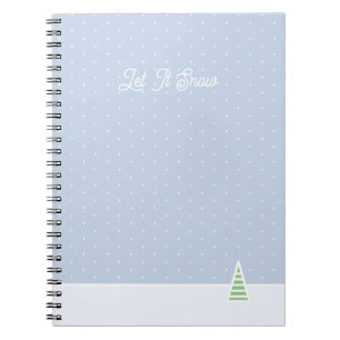 Carnet Laisser neiger un arbre d'hiver minuscule Ice Blue