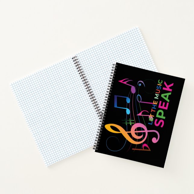 Carnet Laissez La Musique Parler, Notes Musicales (Intérieur)