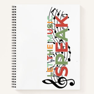 Carnet Laissez La Musique Parler, Notes Musicales