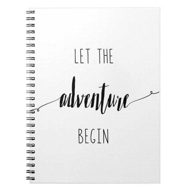 Carnet Laissez le devis Aventure Commencer (Devant)