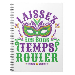 Carnet Laissez les Bons temps Rouler Mardi Gras