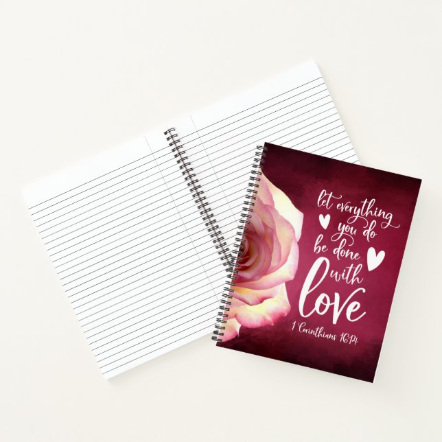 Carnet Laissez tout ce que vous faites avec amour (Intérieur)
