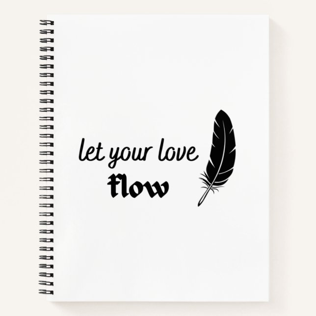 Carnet Laissez votre flux d'amour (Devant)