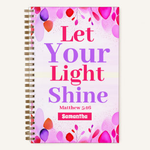 Carnet Laissez votre lumière briller Boho Christian Girl