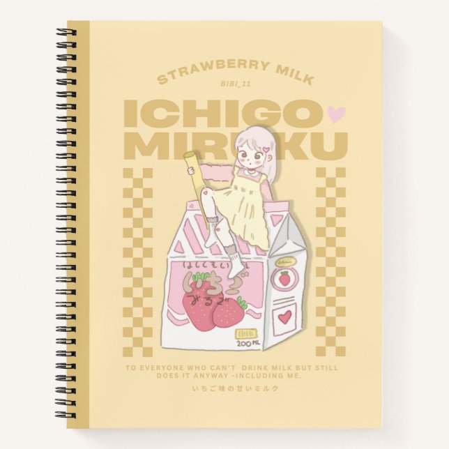 Carnet 🍓✨Lait Ichigo ✨🍓 (Devant)