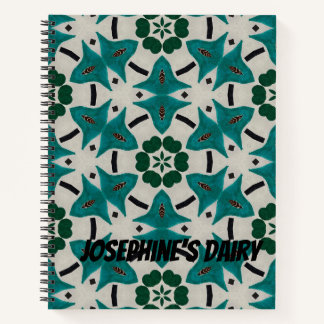 Carnet Lait Mandala Personnalisable. Conception géométriq