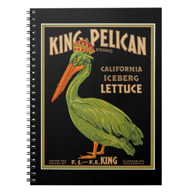 Carnet Laitue de marque King Pelican (Devant)