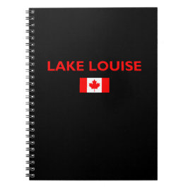 Carnet Lake Louise Canada Drapeau canadien Couleur foncée