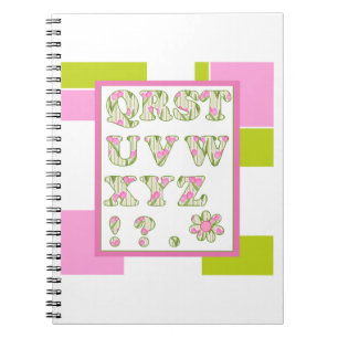 Carnet L'alphabet pour les enfants, apprendre l'alphabet,