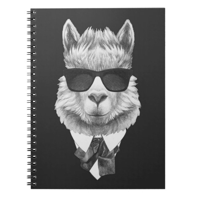Carnet Lama chic (Devant)
