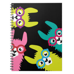 Carnet Lama drôle et coloré Camelidé 