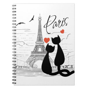 Carnet L'amour des chats à Paris